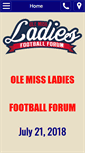 Mobile Screenshot of olemissladiesforum.com